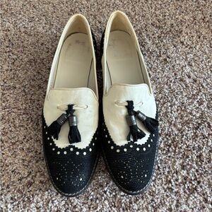 Stuart Weitzman Wingtip Loafer Tassle Old Money